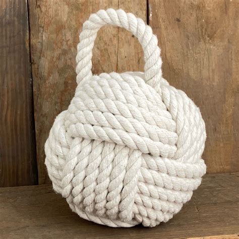 knotted door stops|sailors knot door stop.